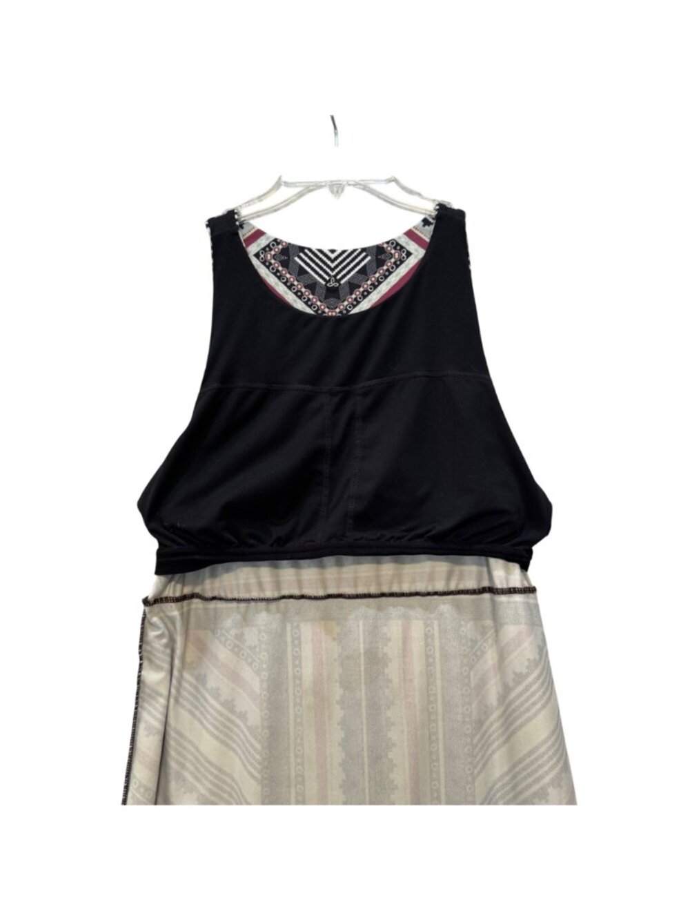 PrAna Ariel Athletic Dress Taos Sangria Geometric Print Built In Bra Size L - Picture 6 of 7